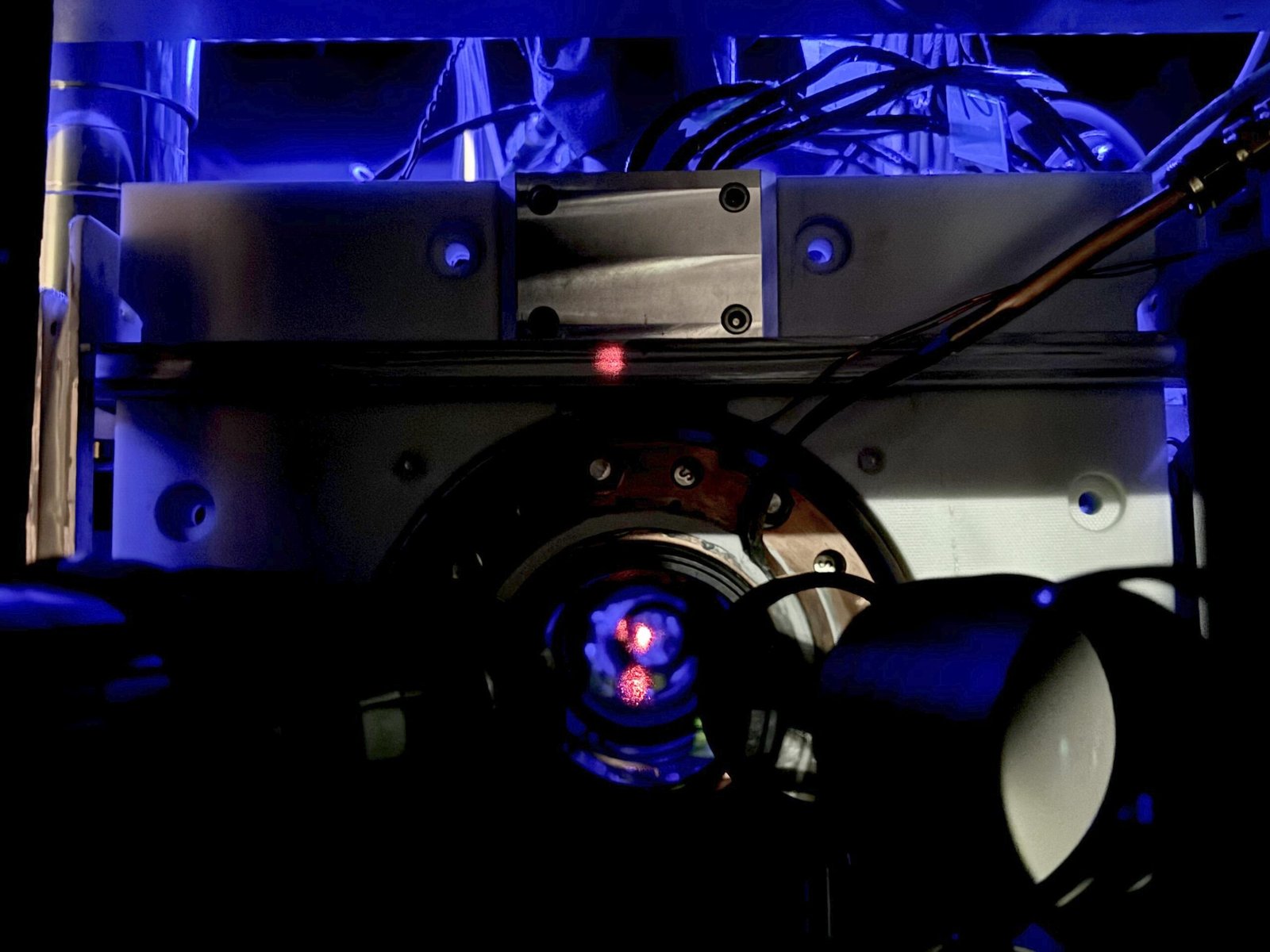 Atomic clocks at two different heights demonstrating gravitational time dilation