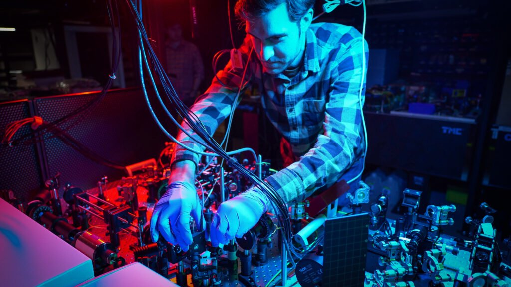 A superconducting quantum computer at a US research laboratory